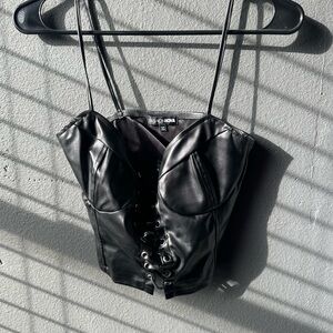 Fashion Nova Black Corset Top